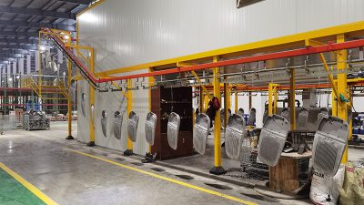 pulverkrāsa-lampas korpuss